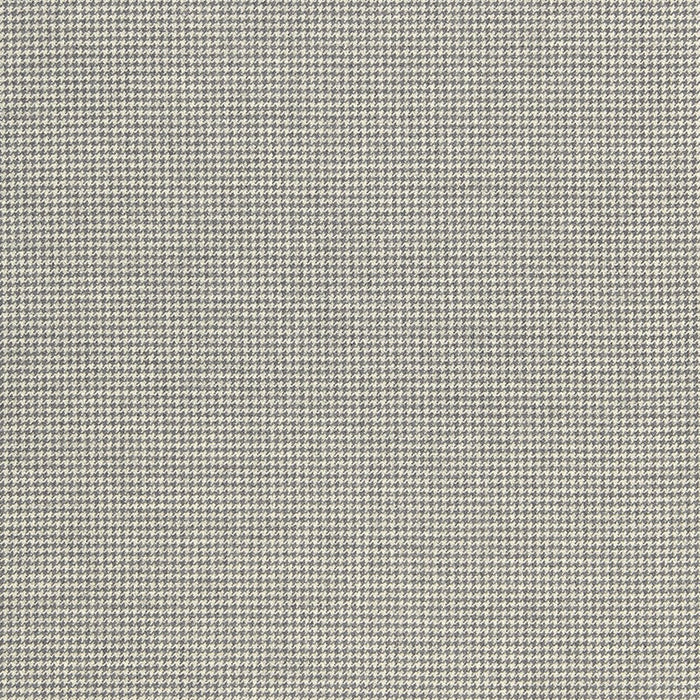 Schumacher Huston Wool Houndstooth Oxford Grey Fabric Sample 66782