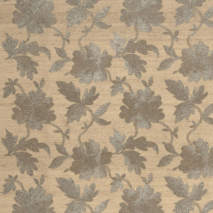 Schumacher Moon Garden Pewter Fabric 66850