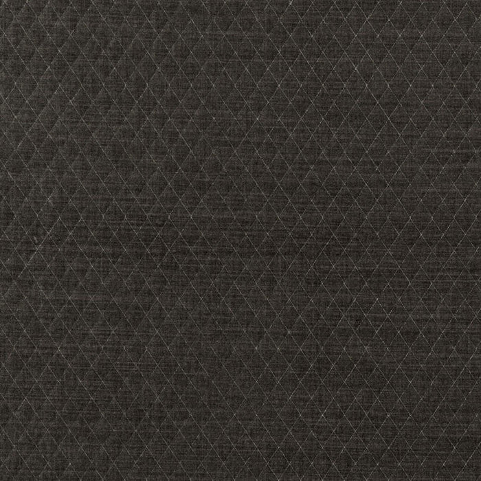 Schumacher Paley Quilted Velvet Smoke Fabric Sample 66920