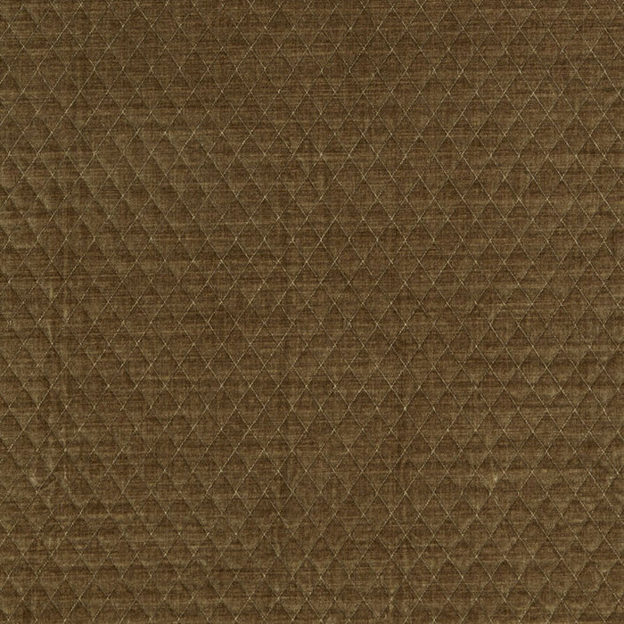 Schumacher Paley Quilted Velvet Praline Fabric Sample 66921