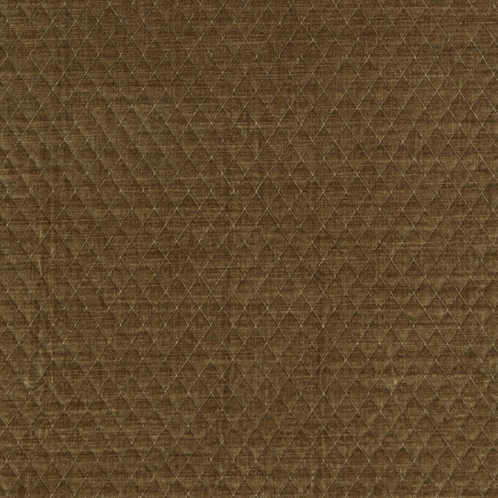 Schumacher Paley Quilted Velvet Praline Fabric 66921