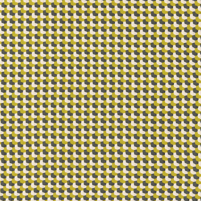 Schumacher Crosstown Weave Citron Fabric Sample 67100