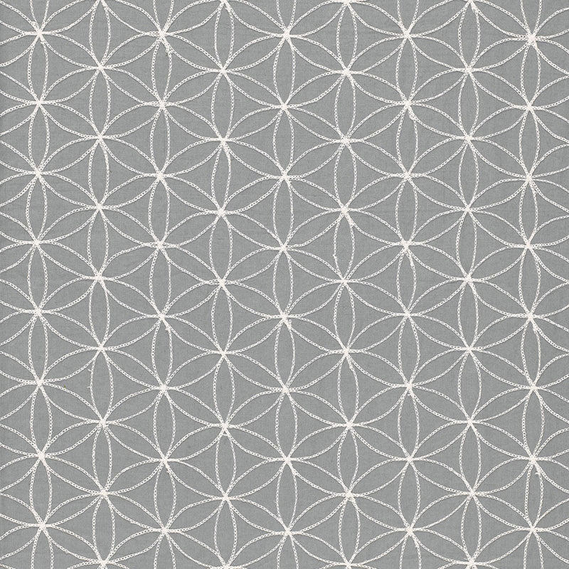 Schumacher Kaleidoscope Smoke Fabric 67210