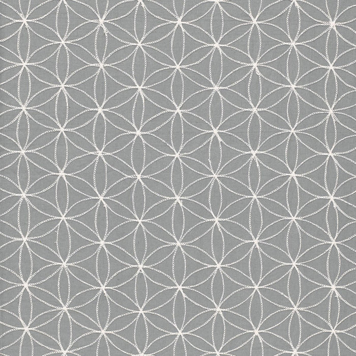 Schumacher Kaleidoscope Smoke Fabric 67210