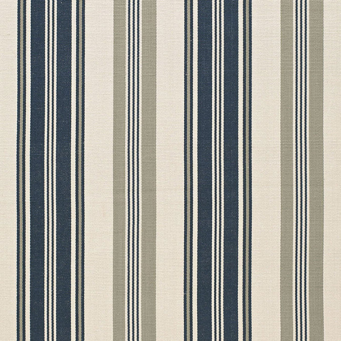 Schumacher Fjord Stripe Indigo Fabric Sample 67480