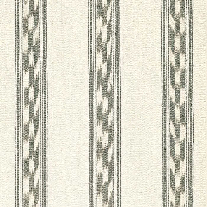 Schumacher Mojave Ikat Stripe Slate Fabric Sample 67512