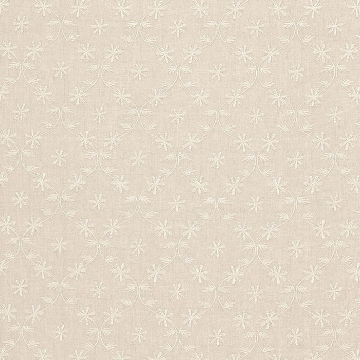 Schumacher Cellini Embroidery Linen Fabric 67621