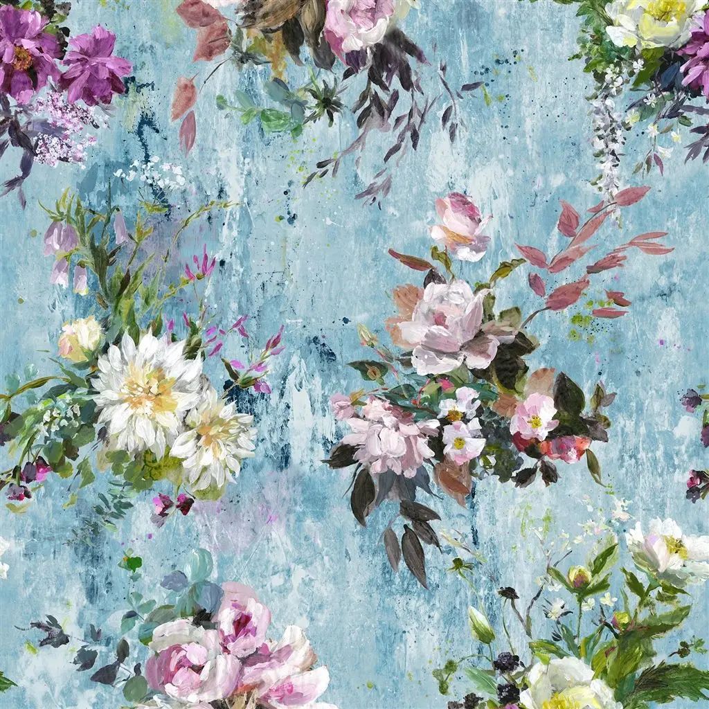 Designers Guild Aubriet Slate Blue Wallpaper PDG717/03