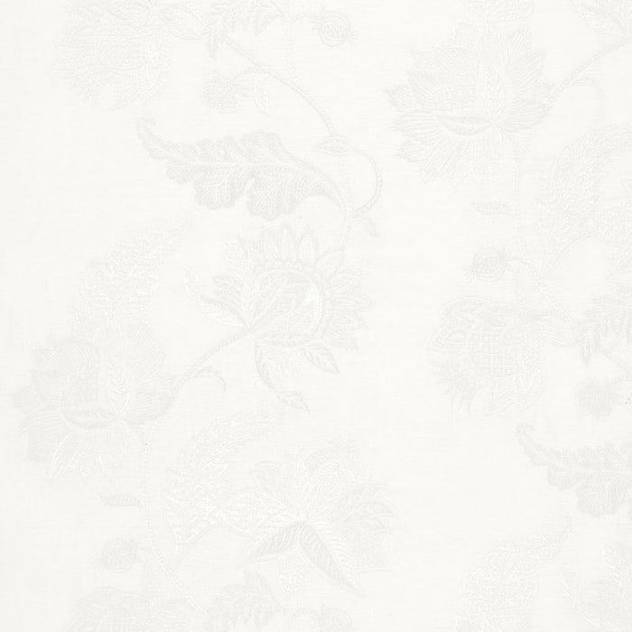 Schumacher Gabriella Embroidered Sheer Ivory Fabric 67700