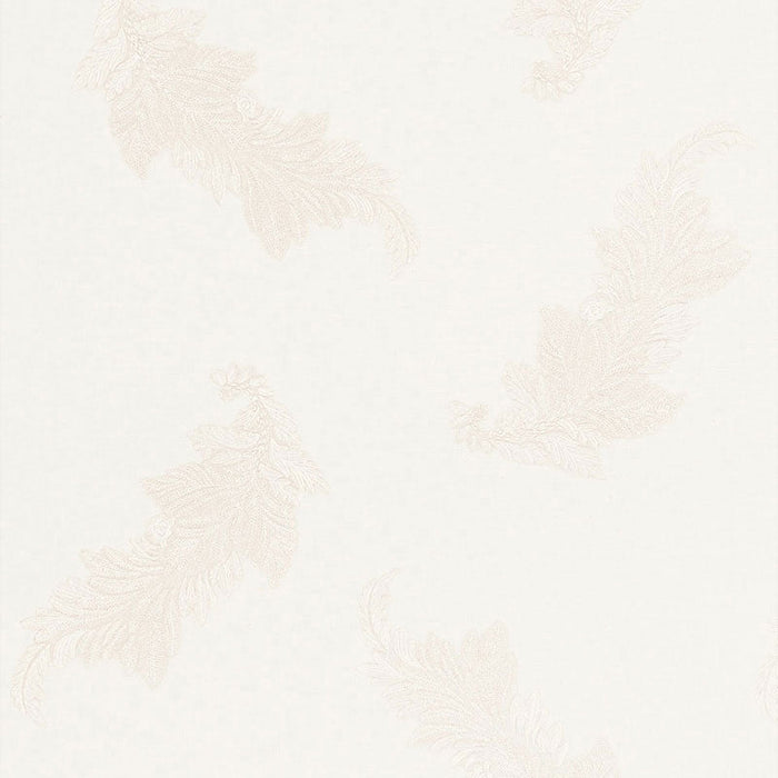 Schumacher Contessa Embroidery Pearl Fabric Sample 67711