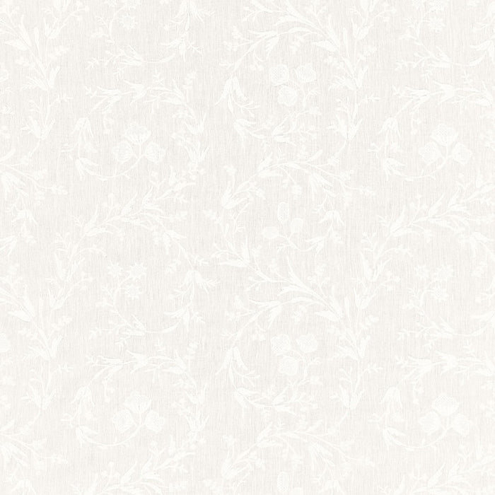 Schumacher Fiorentina Embroidery Ivory Fabric 67820