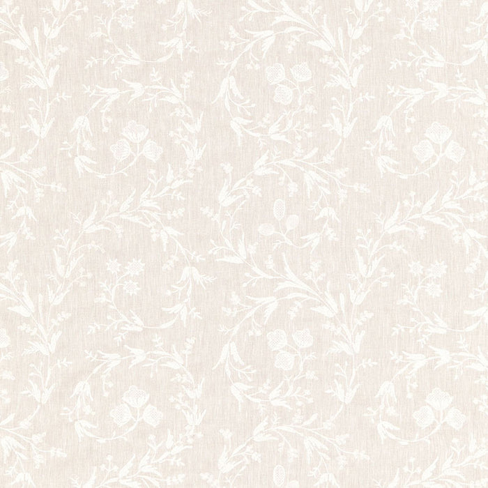 Schumacher Fiorentina Embroidery Oat Fabric 67821