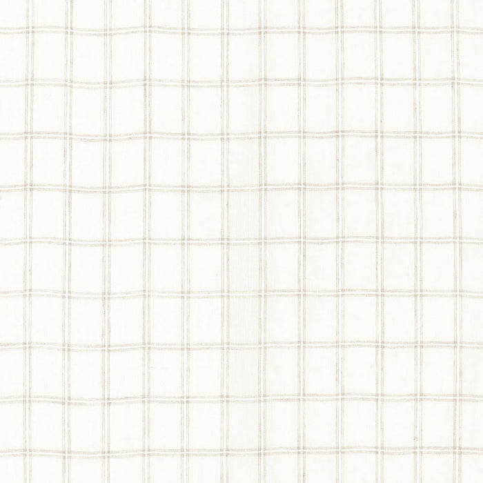 Schumacher Da Vinci Sheer Ivory / Linen Fabric 67830