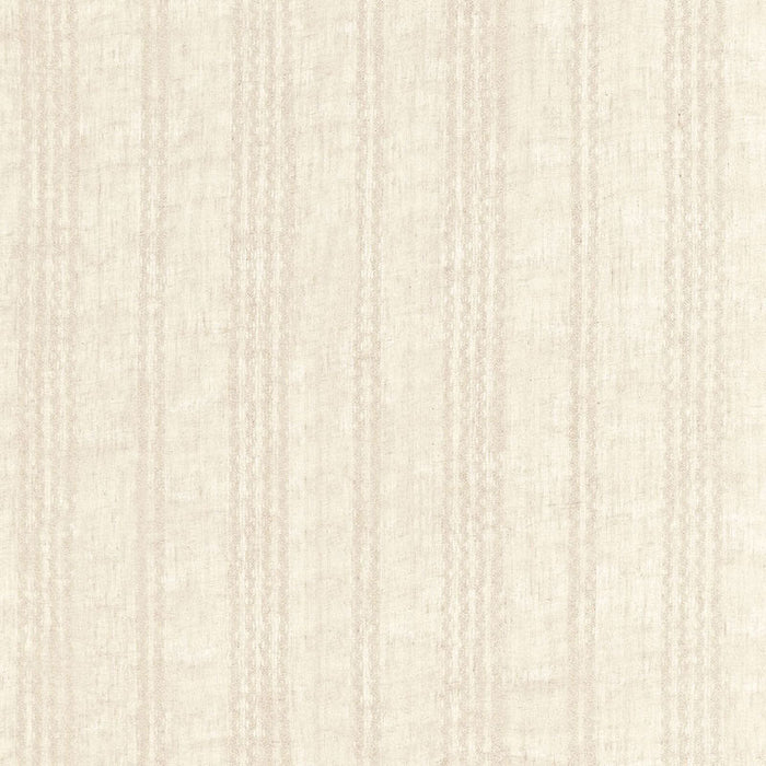 Schumacher Piero Stripe Embroidery Linen Fabric Sample 67881