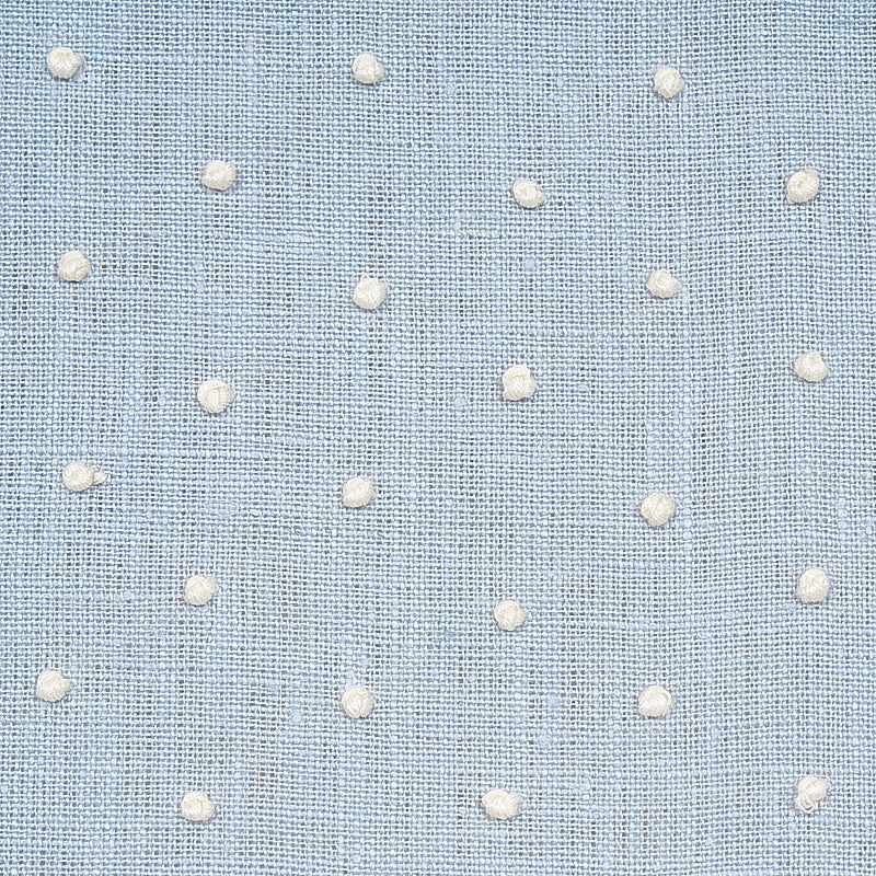 Schumacher Pebble Embroidery Sky Fabric 67981