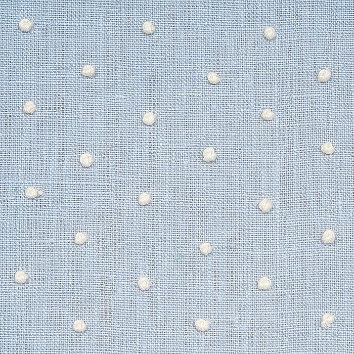 Schumacher Pebble Embroidery Sky Fabric Sample 67981