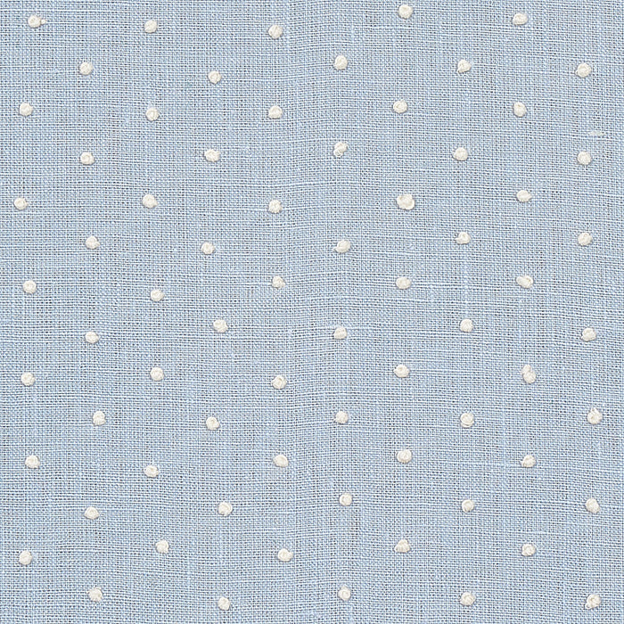 Schumacher Pebble Embroidery Sky Fabric Sample 67981