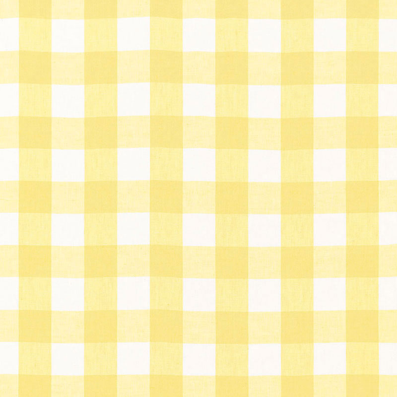 Schumacher Key West Check Sunflower Fabric 68013