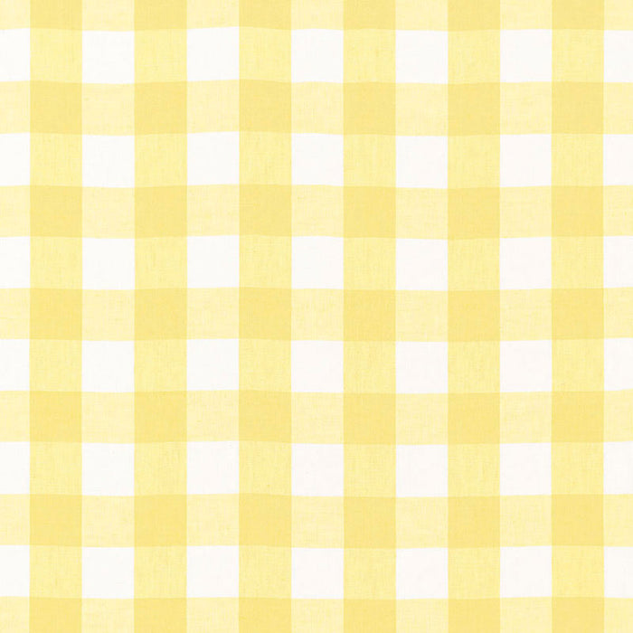 Schumacher Key West Check Sunflower Fabric 68013