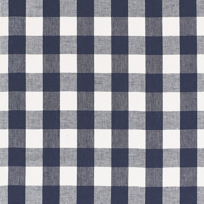 Schumacher Key West Check Navy Fabric Sample 68015