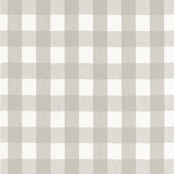 Schumacher Key West Check Zinc Fabric Sample 68018