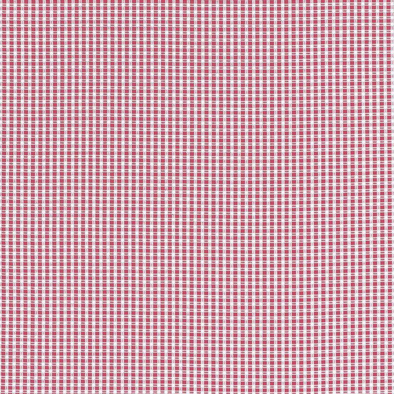 Schumacher Aruba Check Azalea Fabric 68044