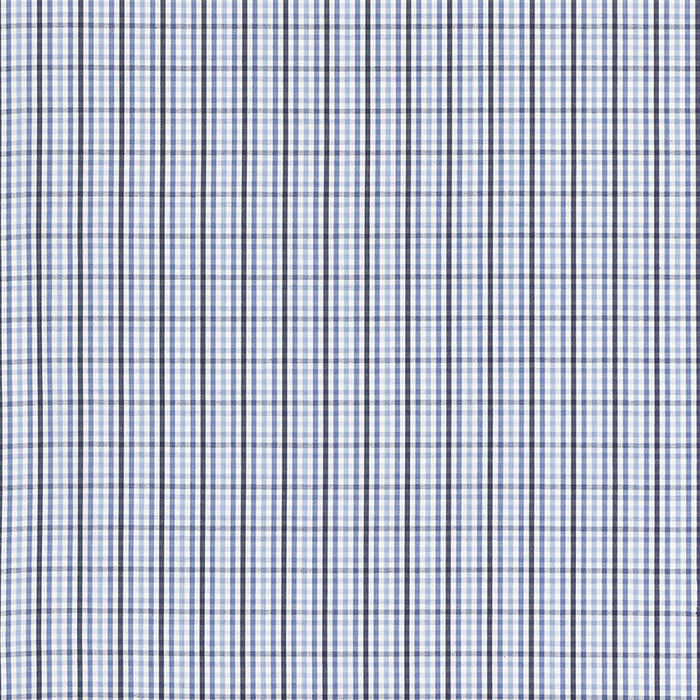 Schumacher Bahama Check Cornflower Fabric Sample 68052