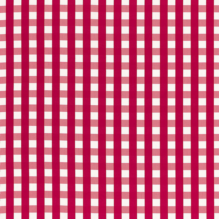 Schumacher Bermuda Check Azalea Fabric 68062