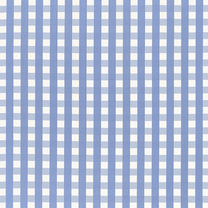 Schumacher Bermuda Check Cornflower Fabric Sample 68064