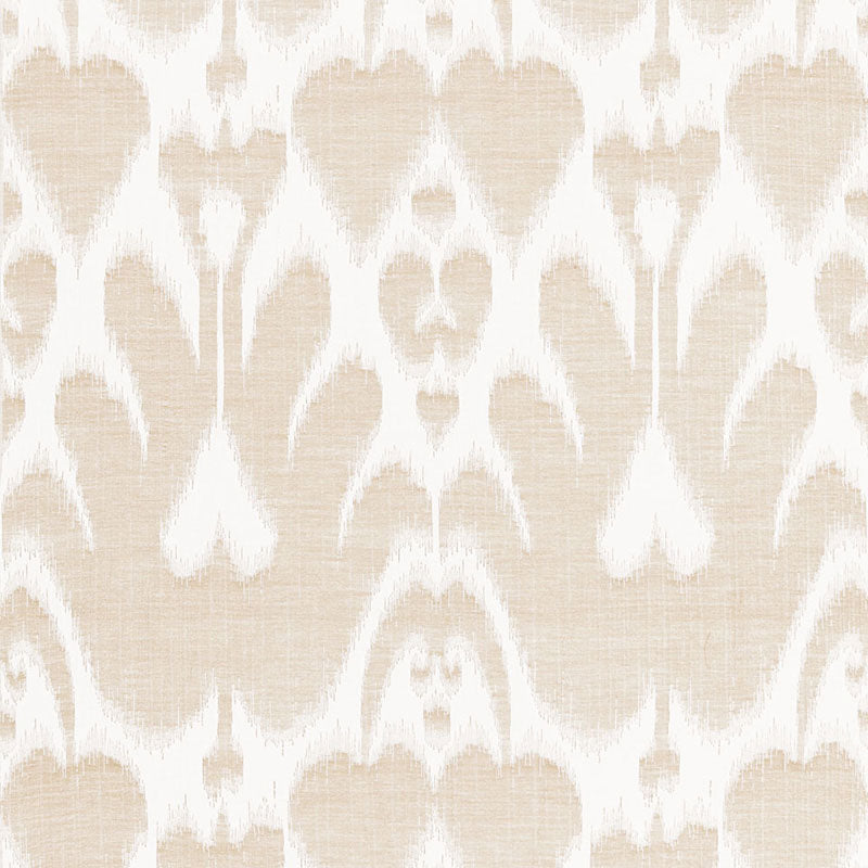 Schumacher Lela Cotton Ikat Sand Fabric 68582