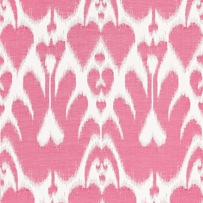 Schumacher Lela Cotton Ikat Berry Fabric Sample 68583