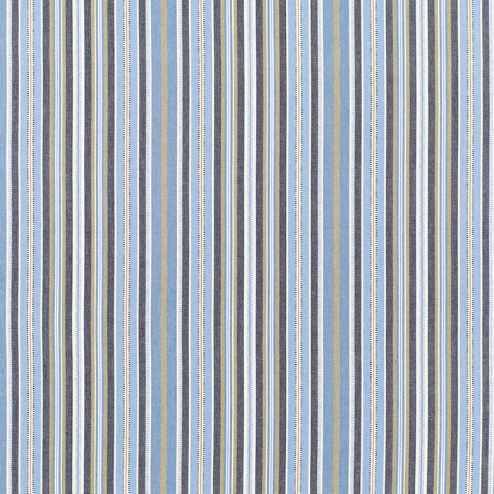 Schumacher Avignon Stripe Bleu Fabric Sample 68681