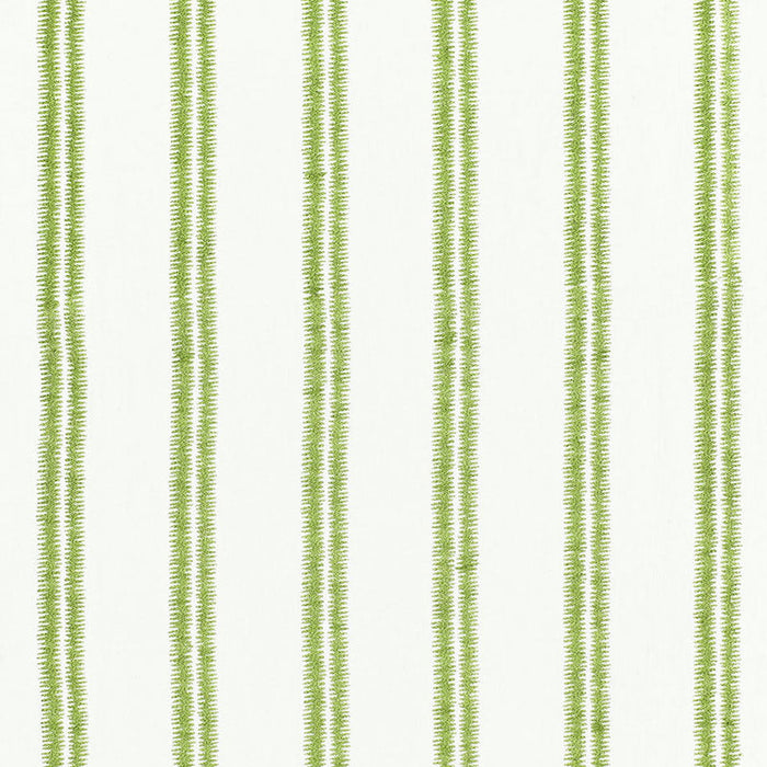 Schumacher Paloma Embroidery Grass Fabric Sample 68791