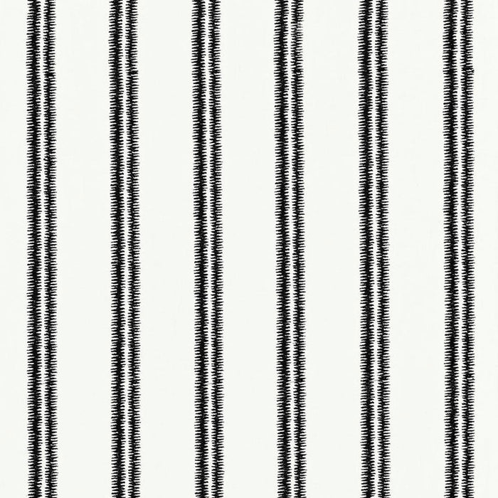 Schumacher Paloma Embroidery Ebony Fabric Sample 68793