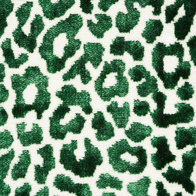 Schumacher Madeleine Velvet Emerald Fabric Sample 68825