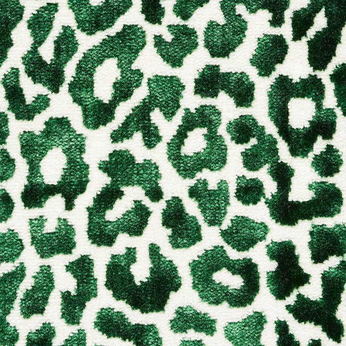 Schumacher Madeleine Velvet Emerald Fabric 68825