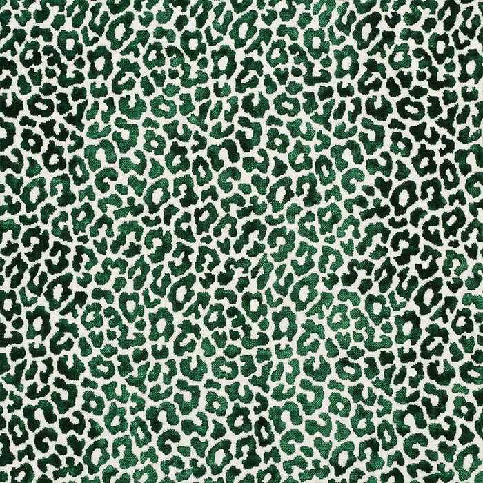 Schumacher Madeleine Velvet Emerald Fabric 68825