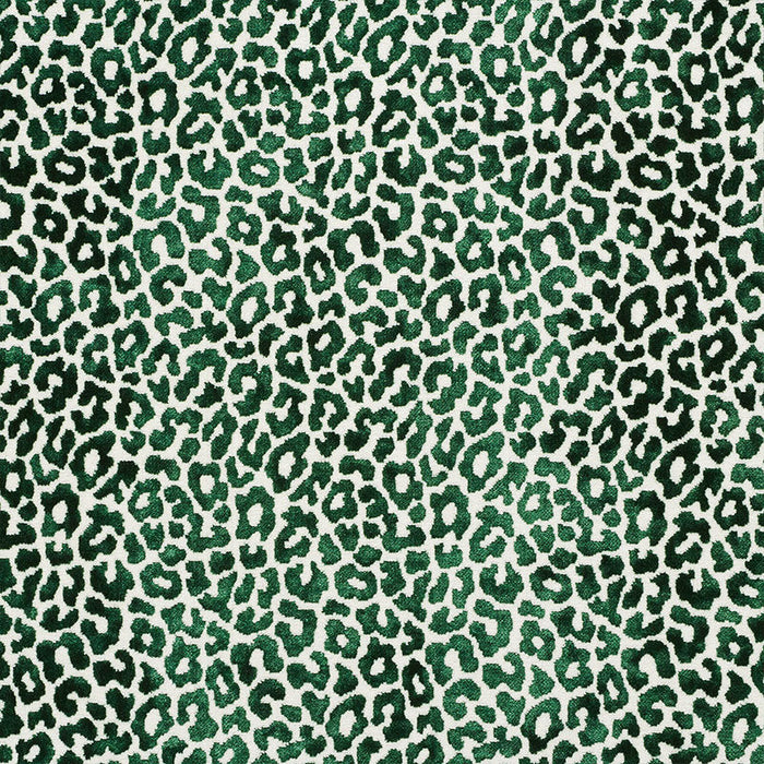 Schumacher Madeleine Velvet Emerald Fabric Sample 68825