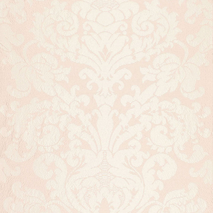 Schumacher Chateau Silk Damask Blush Fabric Sample 68881