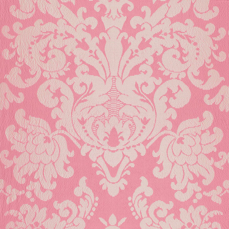 Schumacher Chateau Silk Damask Springtime Fabric 68882