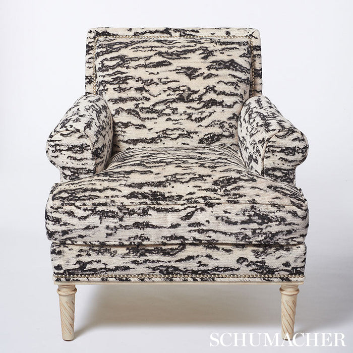 Schumacher Serengeti Tigre Blanc Fabric Sample 68901