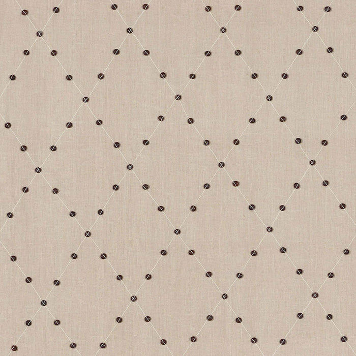 Schumacher Samoa Diamond Sea Oyster Fabric Sample 69081