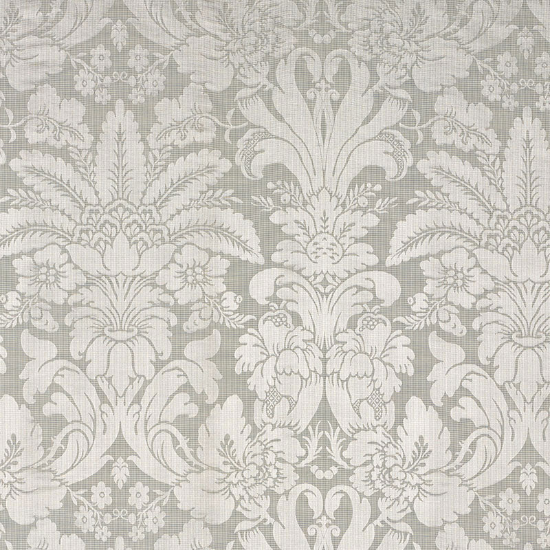 Schumacher Colette Linen/Silk Damask Dove Fabric 69141