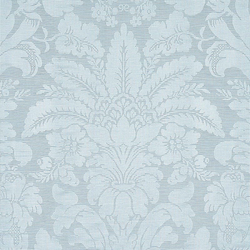 Schumacher Colette Linen/Silk Damask Chambray Fabric Sample 69144