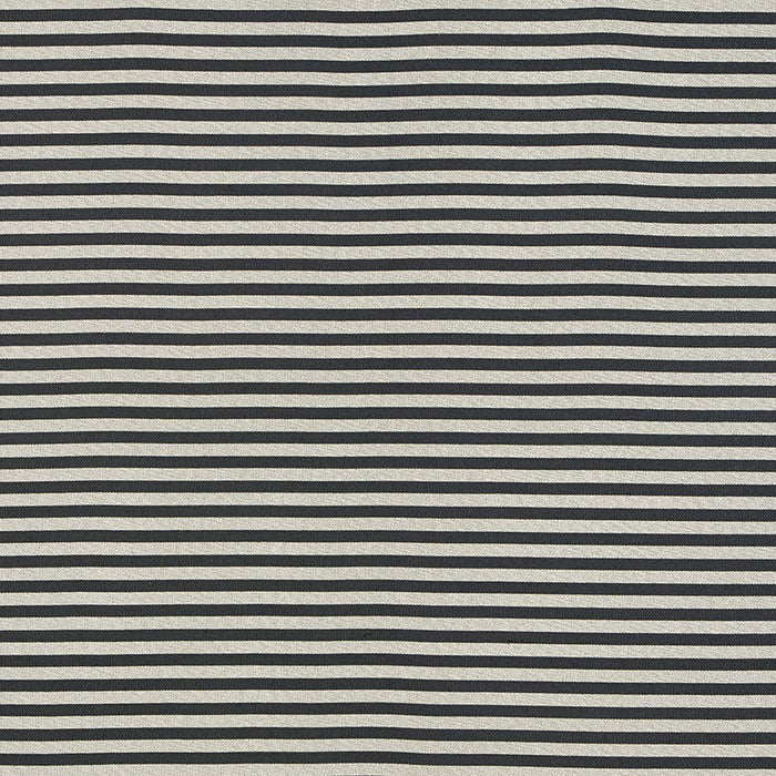 Schumacher Geoffrey Metallic Stripe Smoke Fabric Sample 69241