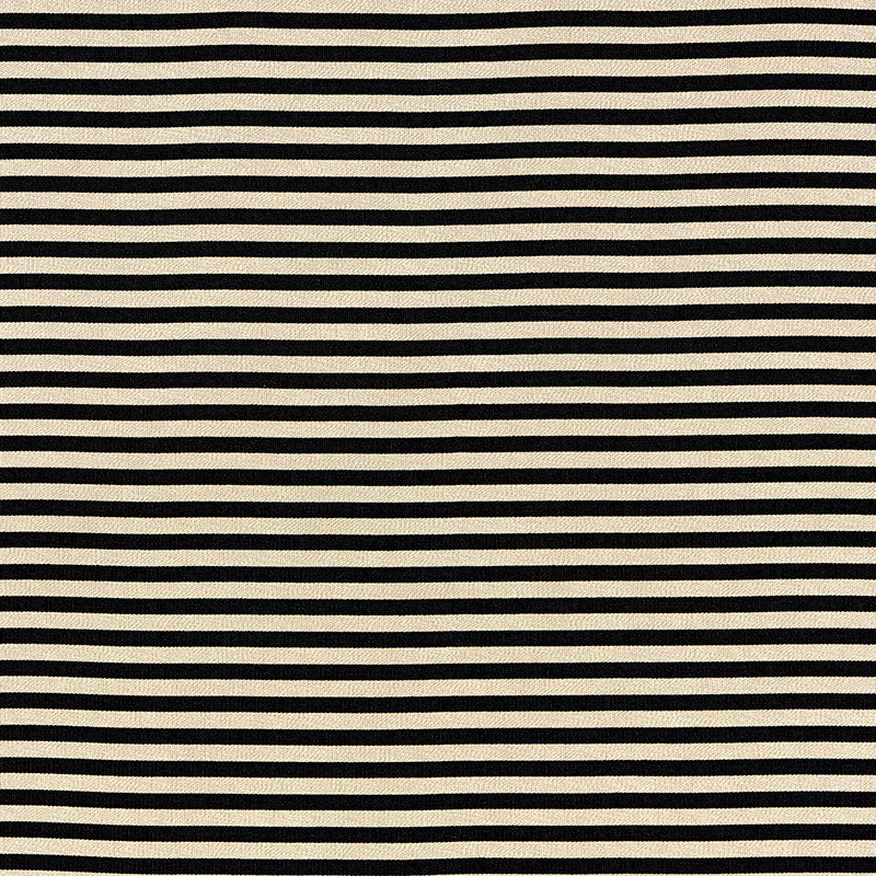 Schumacher Geoffrey Metallic Stripe Obsidian Fabric 69245