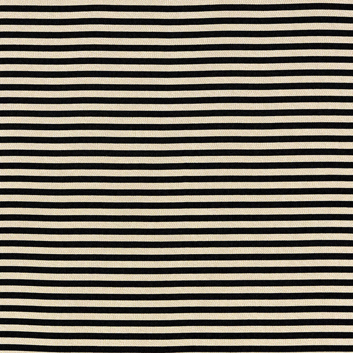 Schumacher Geoffrey Metallic Stripe Obsidian Fabric 69245