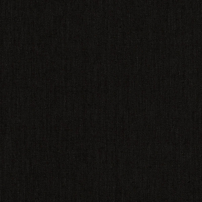 Schumacher Lange Glazed Linen Noir Fabric Sample 69341