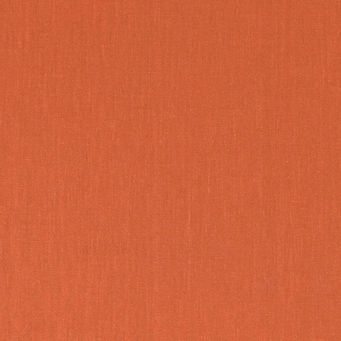 Schumacher Lange Glazed Linen Papaya Fabric Sample 69359