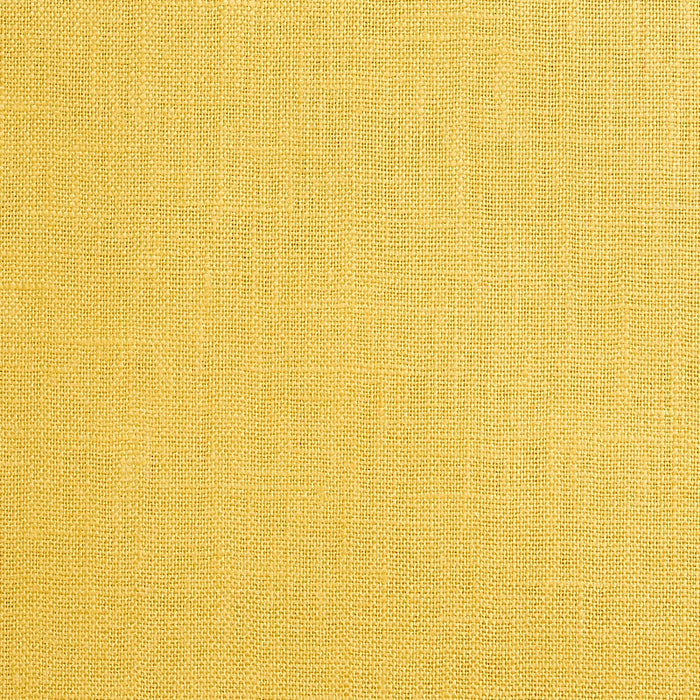 Schumacher Lange Glazed Linen Yellow Fabric Sample 69367